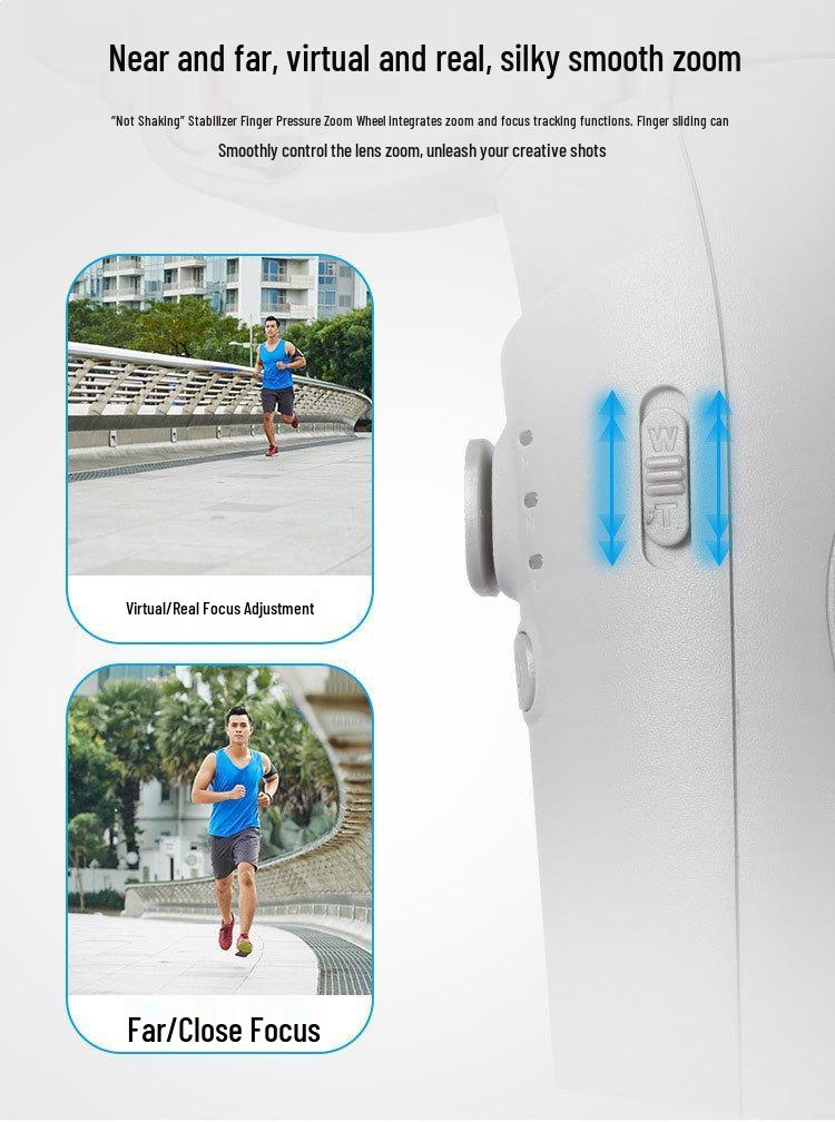 M1 Three-Axis Smart Gimbal Stabilizer: Anti-Shake Face Tracking for Live Streaming & Mobile Phone Shooting