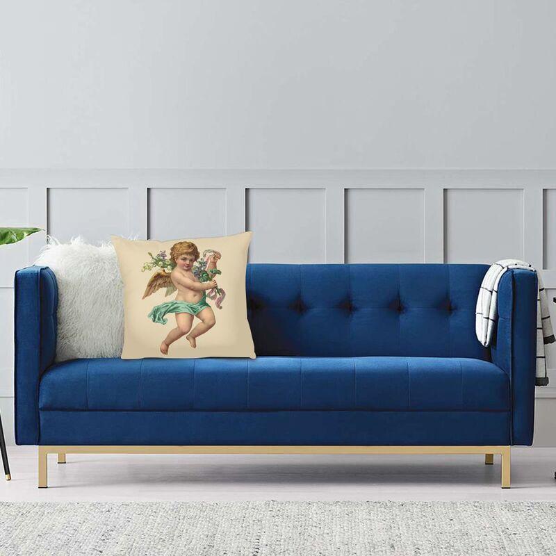Renaissance Engel Dekokissenbezüge Dekor Home Fashion Vintage Cherub Wings Sofa Kissenbezug Quadratischer Kissenbezug Dakimakura