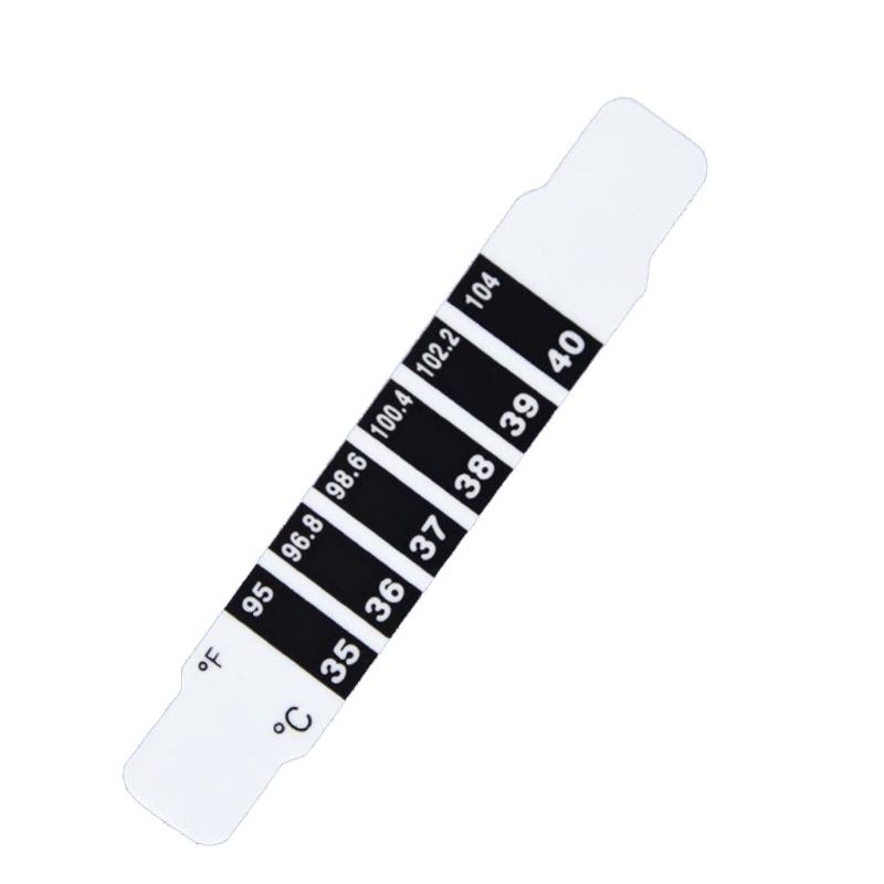 10Pcs Kids Thermometer Stickers Quick Read Forehead Thermometer Strips Celsius & Fahrenheit for Infants Babies Kids 1