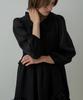WIOE Shallot Ruffle Mini Dress_Black