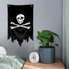 30X50CM Jolly Roger Pirate Black Blackjack Flag Polyester Printed Banner Tapestry Jack Rackham Skull Bone Flags Halloween Decor