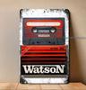 1dWatson Cassette Tape Vintage Stereo HiFi Metal Poster 20x30cm Tin Sign
