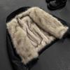 Vintage American-Style Wool-Blend Hooded Parka - Unisex Winter Boucle Coat