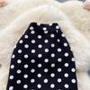 Mid-Length Skirt Women's Spring And Summer High-Waisted A-Line Skirt Polka Dot Skirt All-Match Simple One-Step Skirt