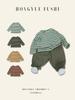 2024 Autumn Kids' Cotton Long Sleeve Striped T-shirt - Breathable Base Layer for Boys and Girls