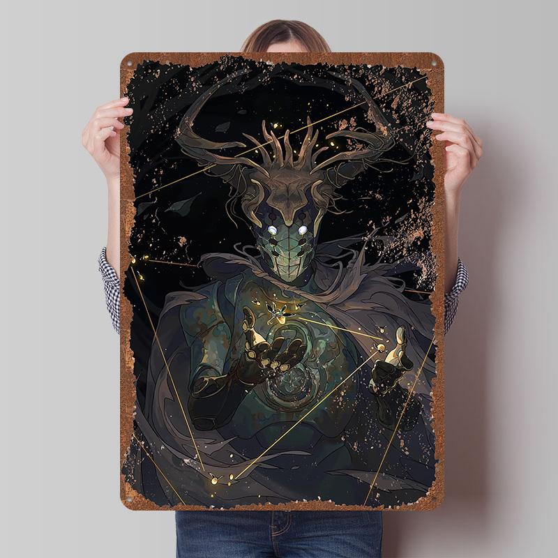 Rebel Moon Print Tinplate Posters Customizable Wall Art Retro Vintage Metal Tin Signs for Home and Decoration Gaming Desk Decor