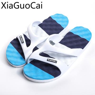 Fashion Men's Slippers Korean Version Men's Summer Lovers One-word Slippers Anti-skid Beach Slippers Men's  and Women's Slippers