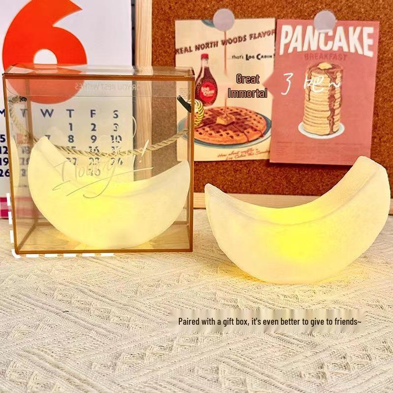 Crescent Moon Night Light – Atmospheric Bedroom Lamp & Festival Gift