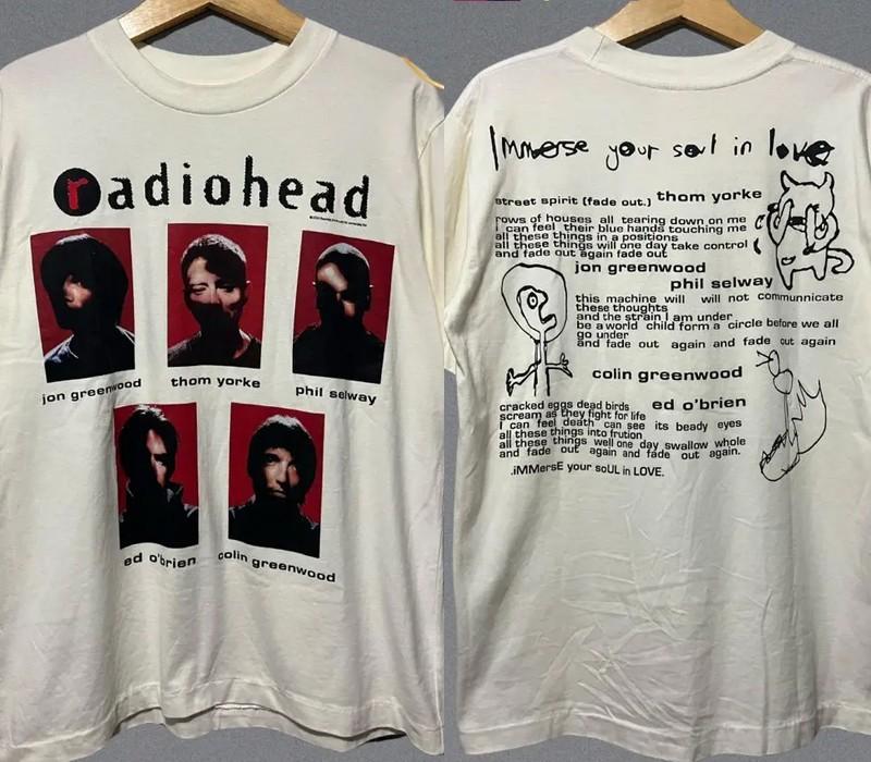 

Radiohead 2018 Band Members Graphic T shirt Unisex Remake tee NH25084 Unisex T-Shirt S