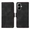 For TECNO Pop 10/Infinix Smart 10 Leather Cases Wallet Rhombus Imprinted Phone Cover Stand with Strap