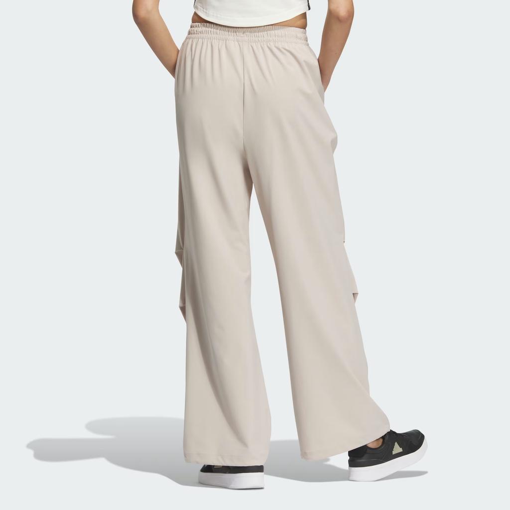 Adidas Logo Etikett Gewebte Lockere Freizeit Hose Damen Unterteile Wunder-Beige JJ1100