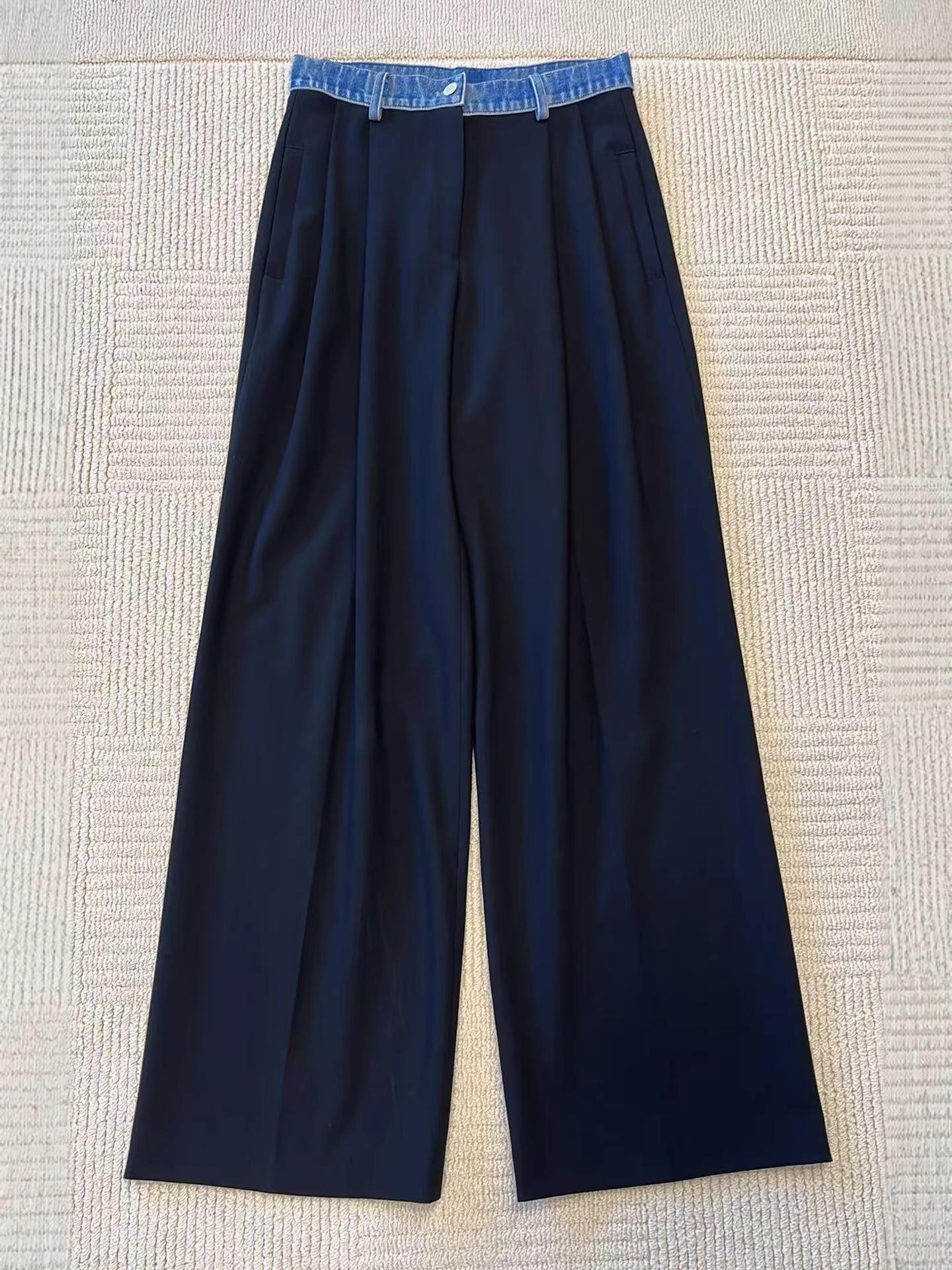 

Ann Star Denim Patchwork Casual Trousers Medium
