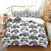 3D Print Anime Monster Jam Beding Set 3D Printed Suitable for Bedrom Soft Duvet Cover Set With Pilowcases Children Kids Home Textile