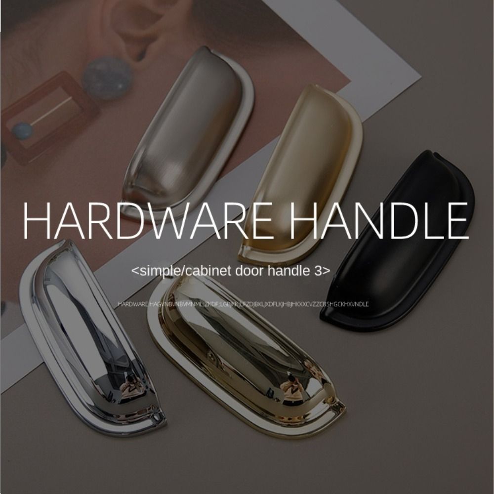 Single hole Cabinet Door Pulls American Style Dresser Knobs Durable Shell Pull Handles  Kitchen