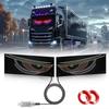 RGB Dynamic Demon Eye Light LED Display Pixel Panel Lamp Creative LED Windshield Display  Car Decor