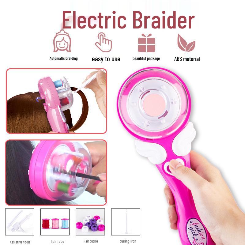Magic Electric Hair Braider: Three-Strand Braiding Toy for Girls