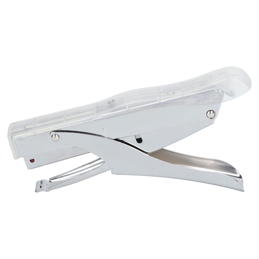 Hand Held Stapler 10 Sheets Capacity Ergonomic Labor Saving Mini Stapler for Binding Documents Transparent