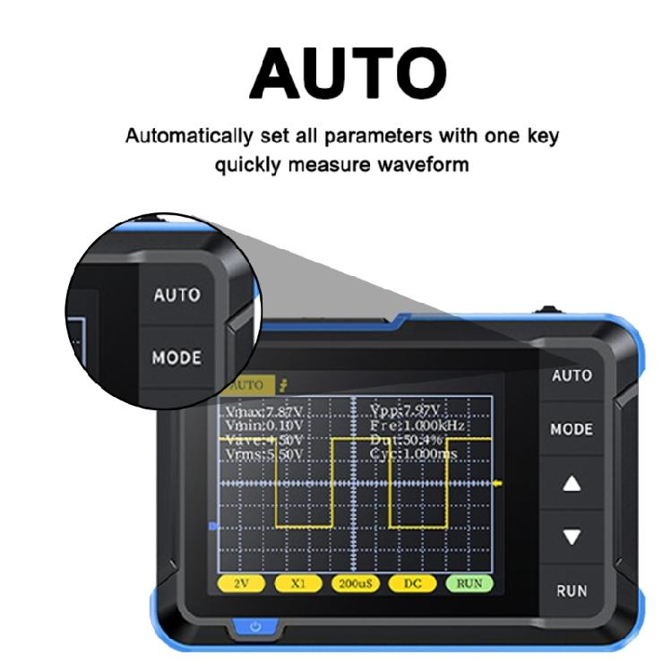 High-performance Mini Digital Oscilloscope 2.4Inch LCD-Display 2.5MS/-s Sampling