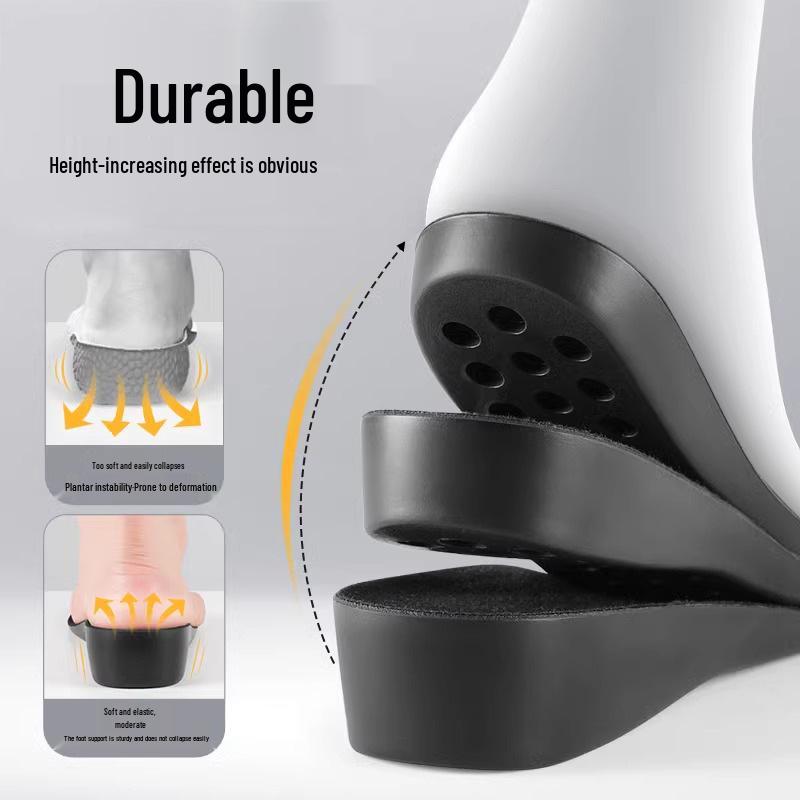 Women's 5 cm Invisible Height-Increasing Insoles for Long Boots, Arch Support to Prevent Tired Feet.