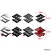 Car Logo 2/3/4/5pcs ABS Glossy Black Replaced Front Rear Badge Sticker for SUZUKI Swift Steering Wheel Center Emblem Trunk Decal