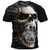 Pánske tričká Halloween Horror Lebka Tričko Muži Neformálne Tričko s krátkym rukávom Nadrozmerné Tričko Hip Hop Streetwear Muži Oblečenie Tričká