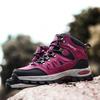 A22 Men's Women's Outdoor Mountaineering Shoes / High Top Leather Surface Large Size Hiking Off Road Couple Sports