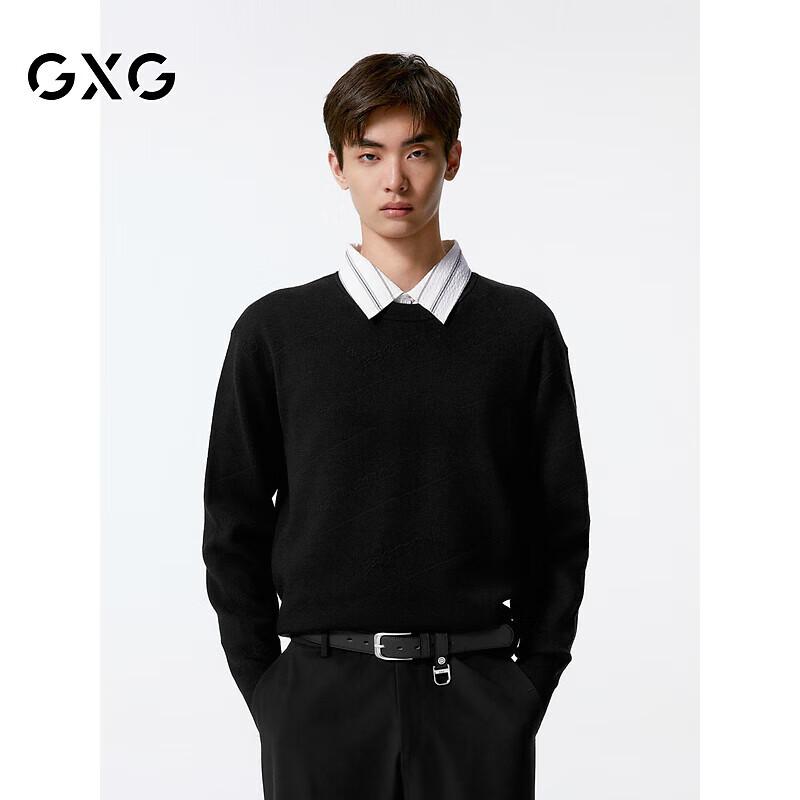 GXG Men s Letter Jacquard Knit Sweater XL