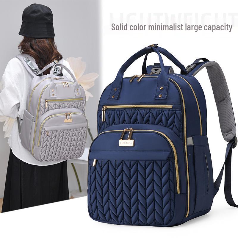 Sac à dos momie haut de gamme: Sac Bébé Spacieux avec Compartiment Lait Isotherme pour Sorties Pratiques