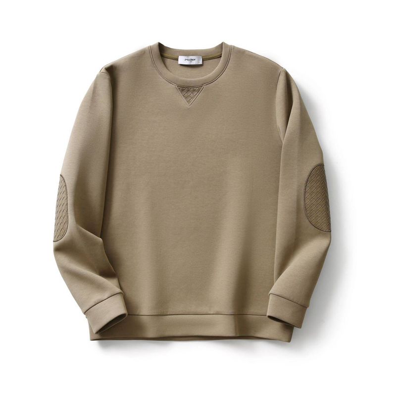 American Light Luxury Air Cotton Sweatshirt Men 2024 New Spring and Autumn round-Neck Non-Hoodie Export Men Casual Jacket