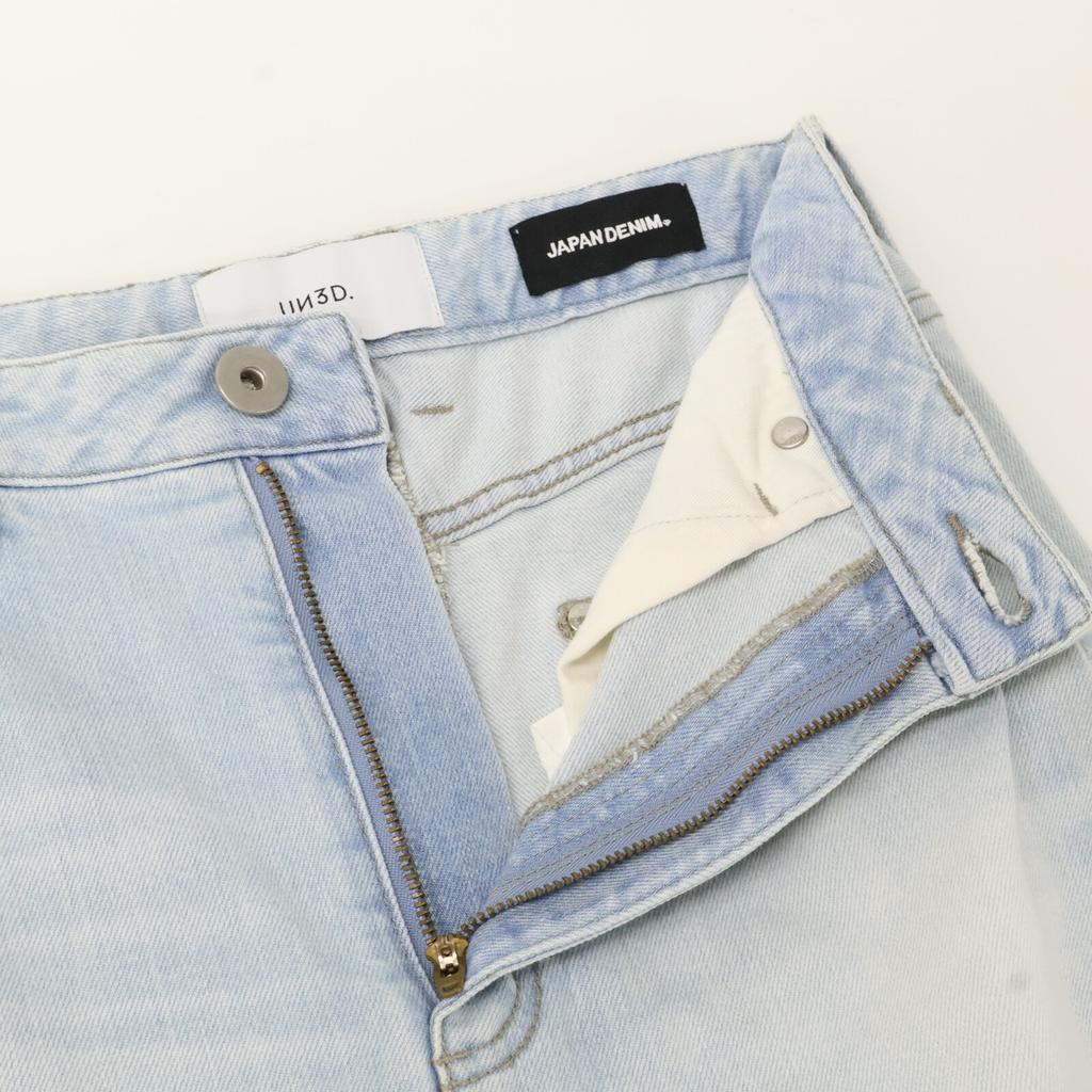 UN3D Light Blue Tea Art Denim Skirt Skirt 38 Light blueUsed