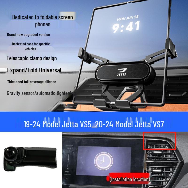 Jetta VA3/VS5/VS7 Car Navigation Foldable Screen Phone Mount for Air Vent.
