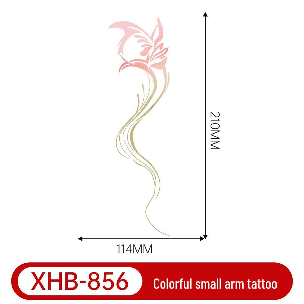 Colorful Butterfly Tattoo: Long-lasting, Waterproof, Semi-permanent Arm Art for a Fresh, Cool Look