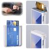 Automatic Spring Hinged Kickstand Holder 2 Credit Card Slot Case For Samsung Z Flip 7 Flip7 Galaxy Z Flip 6 5 Lens Protect Cover