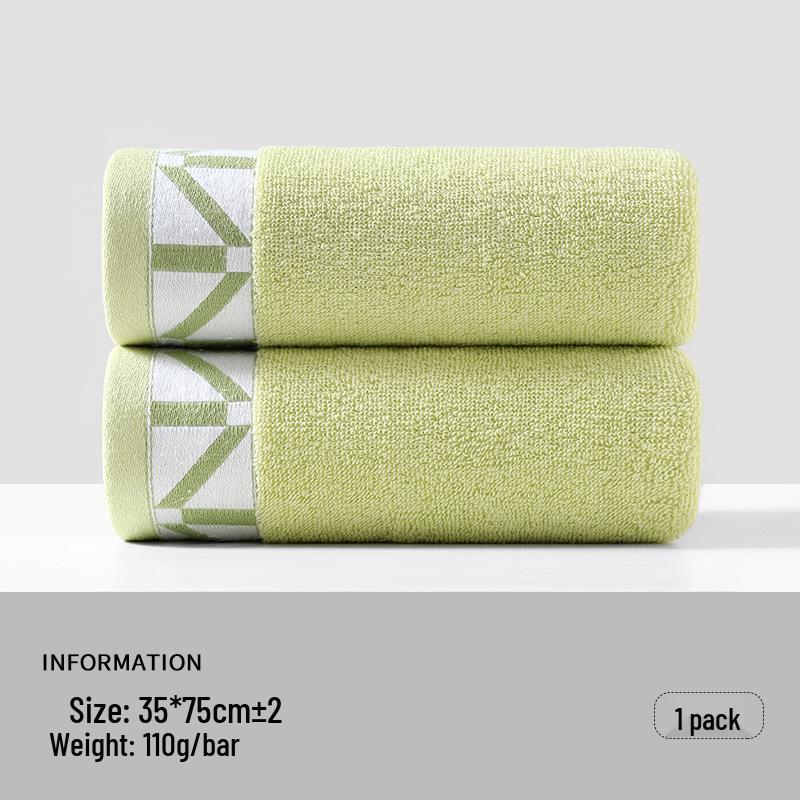 Pure Cotton Jacquard Washcloth: Thick, Absorbent Bath & Face Towel