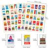 100 Stamps Mixed with Retro Travel Stickers Suitcase Laptop Mobile Phone Helmet Stickers 4 Pictures