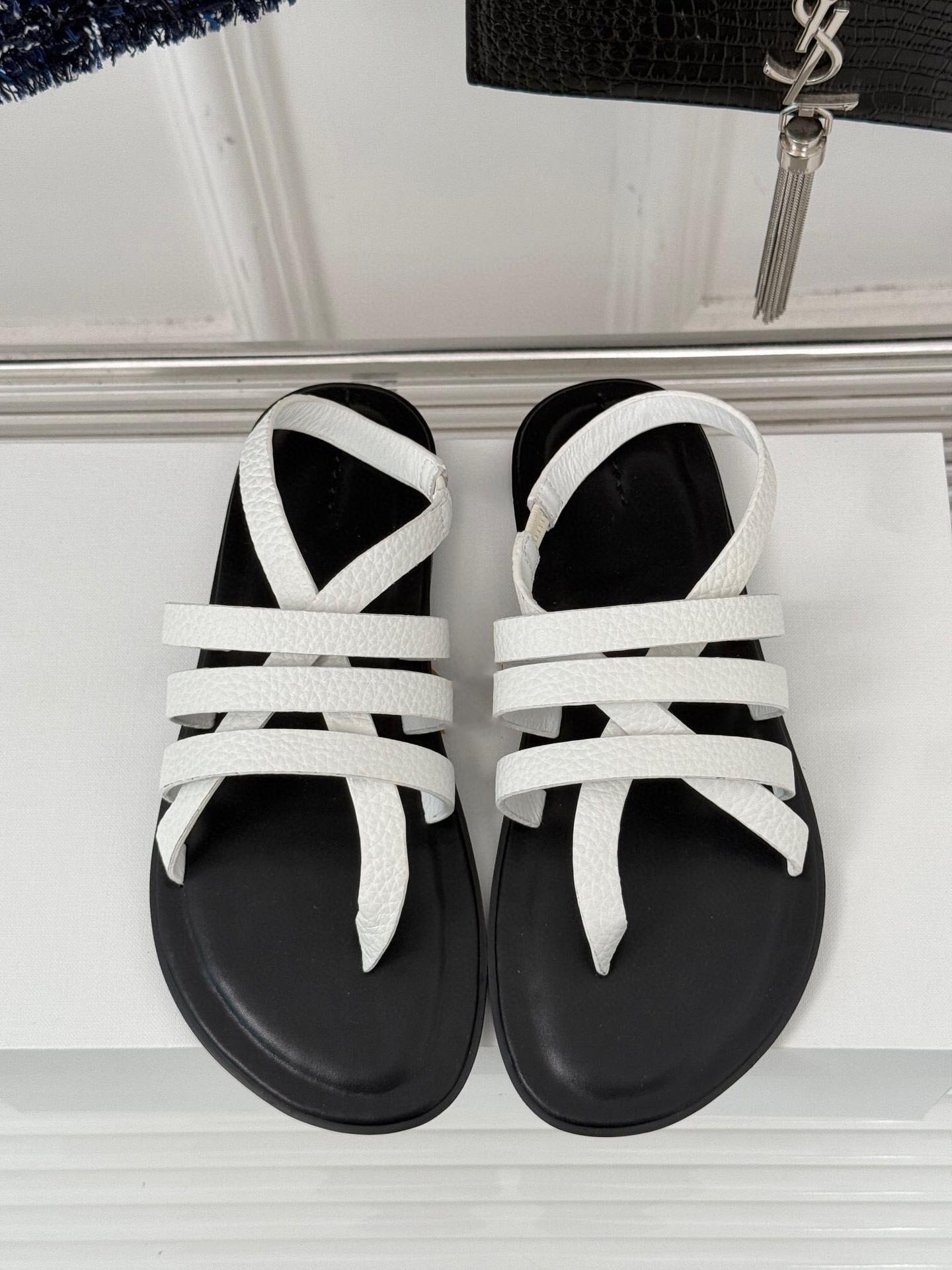 

Sheepskin temperament hand-woven sandals 2025 new holiday style French flat Roman sandals casual cool slippers 35