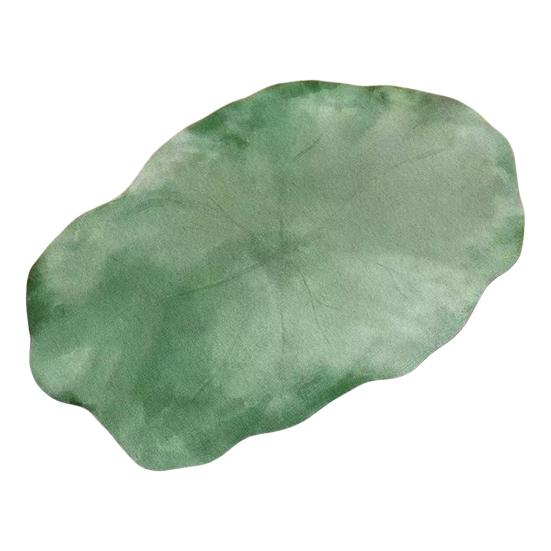 Lotus Leaf Floor Mat Diatomaceous Earth Bathroom Rug Non-Slip Absorbent Lotus Flower Floor Rug for Entrance Living Room Kitchen Bathroom