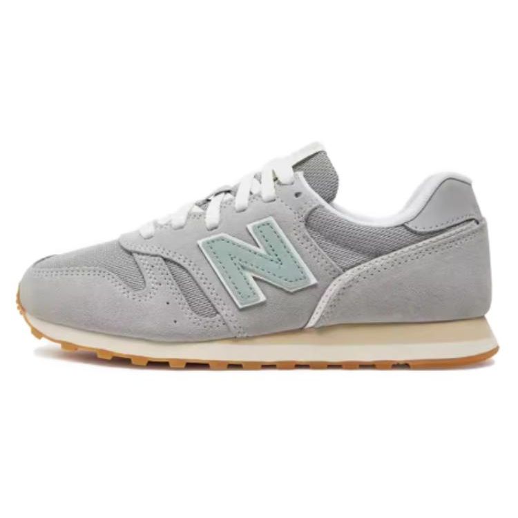 New Balance NB 373 Všestranné Pohodlné Tlumící Nárazy Odolné Nízké Neformální Běžecké Boty Dámské tenisky Šedé Zelené WL373TK2
