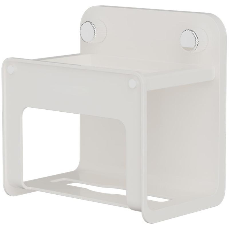 Plastic Large Opening Wall Mounted Tissue Holder Suction Cup Bathroom Organizers