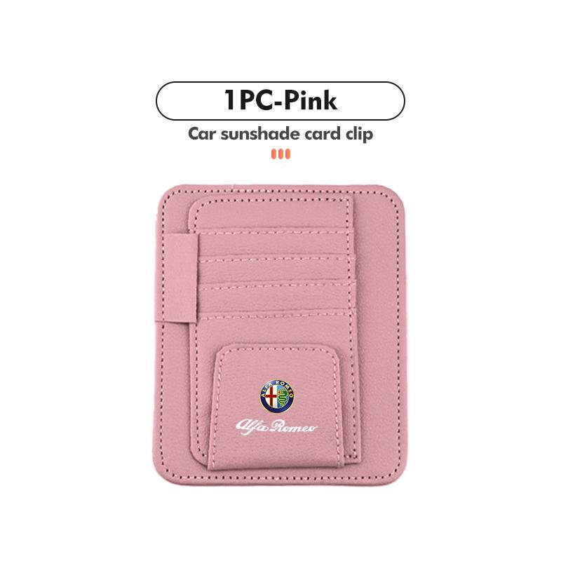 Car Sun Visor Storage Bag Sunglasses Organizer Holder Card Clip For Alfa Romeo 159 Giulietta Giulia 147 Mito 156 159 166 GT
