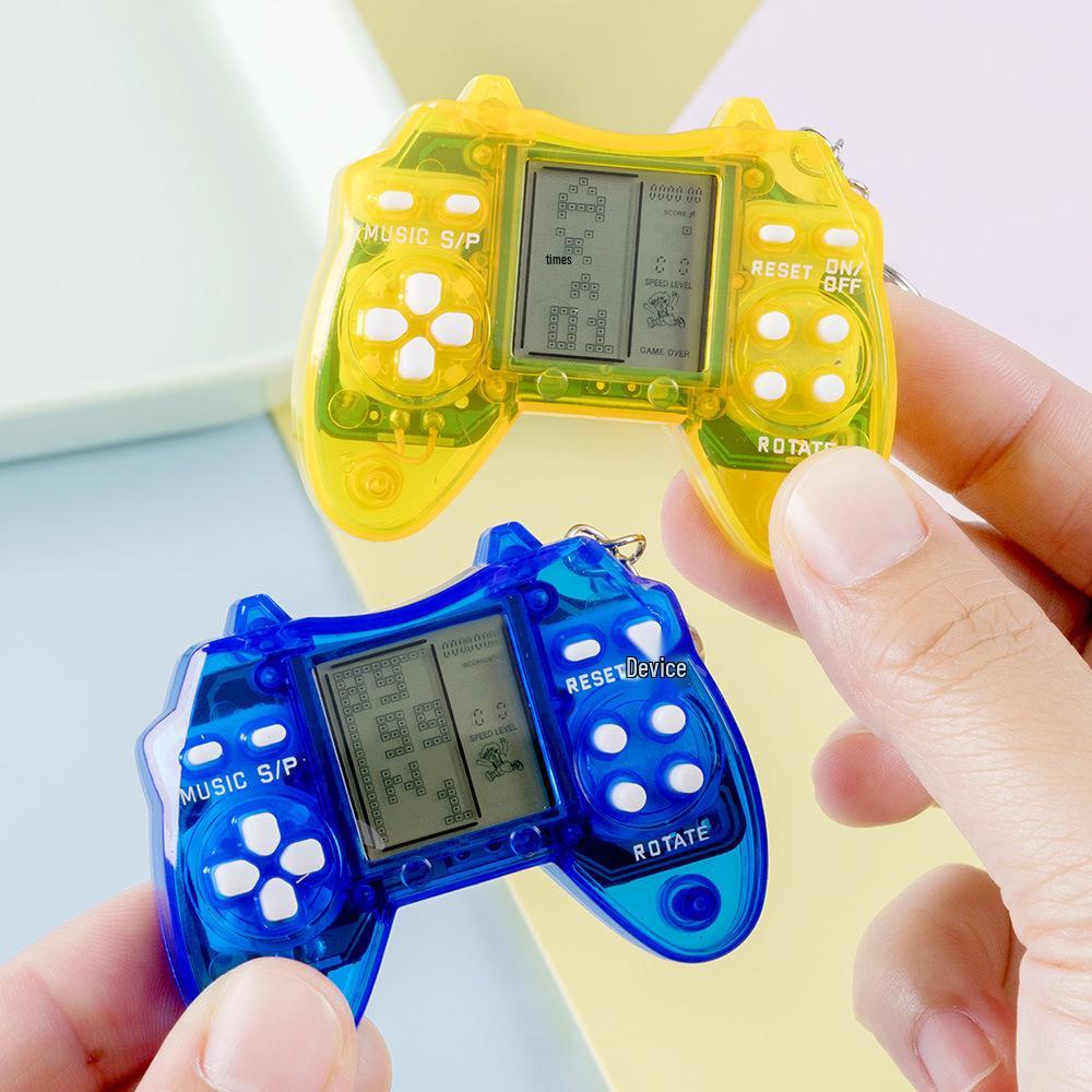Mini Retro Handheld Tetris Game Keychain