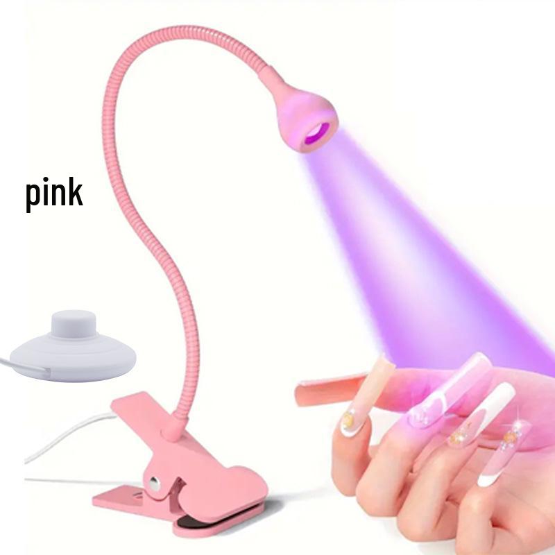 Foot-Controlled LED Gooseneck UV Nail & Phone Repair Lamp