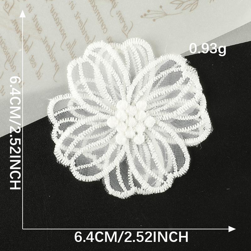 Duoku Cartoon Lace Bow Lace Embroidery Sticker Diy Hand Account Accessories Brooch Hairpin Jewelry Accessories Cloth Sticker