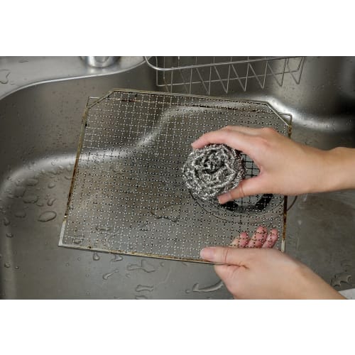 Bonstar Curl-Kate Stainless Steel Wire Scrubber, Approx. 80g, Quickly Removes Stubborn Dirt and Can Be Used On Wire Mesh