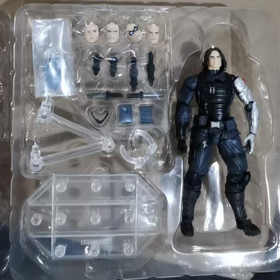 Captain American CIVIL WAR Winter Soldier Thunderbolts Joint Moveable Articulated PVC Doll Toys Decoration 15cm