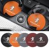 2Pcs Car Emblem Coaster Water Anti Slip Pad Stickers Waterproof Accessories For 208 308 408 207 206 107 301 508 5008 307