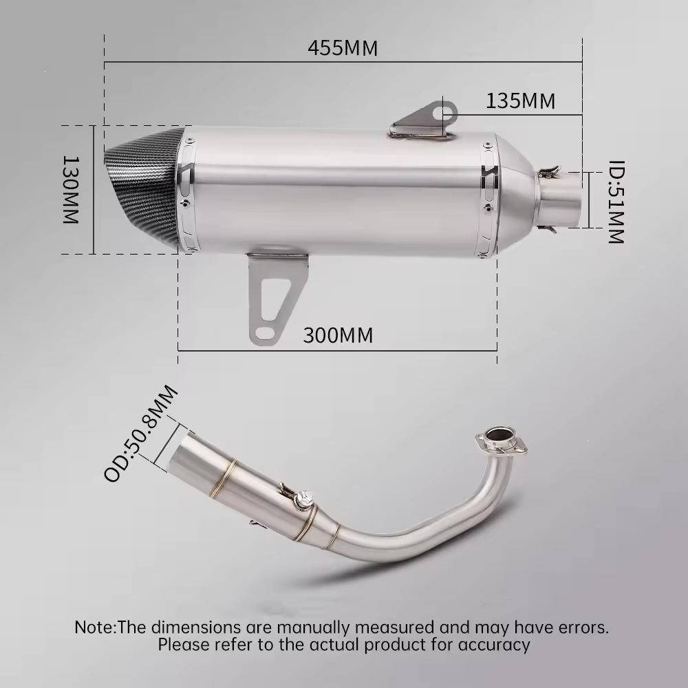 Modified Exhaust Tailpipe for XMAX 250/300 Motorcycle