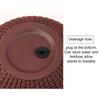 Hanging Basket Flower Pot Automatic Water Absorbing Inner Elegant Rattan Weave Thicken Hanging Plant Pot for Outdoor