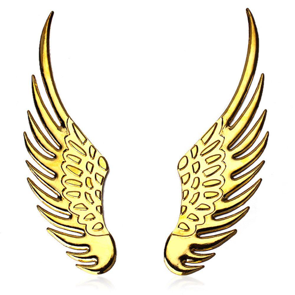 Premium Quality 3d Stainless Steel Angel Eagle Wing Decal Stickers For Cars And Trucks