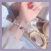 Gentle Senior Student's Vintage Style Wind Lavender Amethyst Pearl Bracelet - Unique Design Bracelet